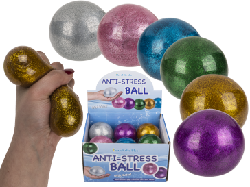 Squeeze glitter water ball