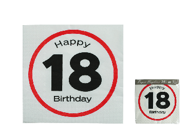 Papierové servítky Happy Birthday - 18