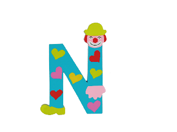 Wooden Letter N