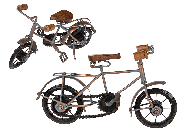 Wood/metal deco bicycle 