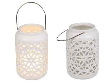 Lantern with handle & LED candle