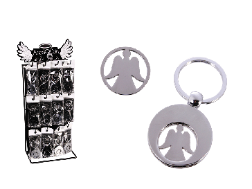 Metal Keychain with Trolley Coin