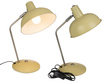 Cream coloured  metal desk lamp I