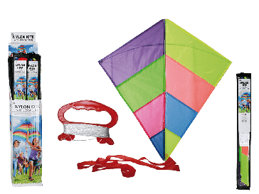 Nylon kite with storage bag