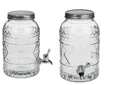 Glass drink dispenser