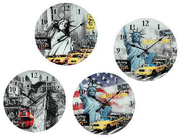 Glass Wall Clock