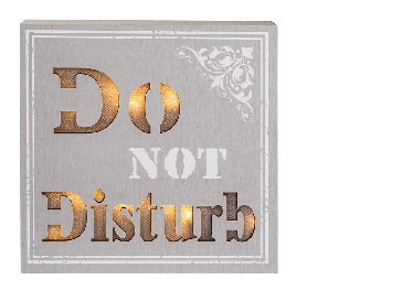 Dekorácia s LED Do not Disturb