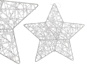 Vianočná trblietavá hviezda 20 cm