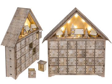 Wooden advent calender