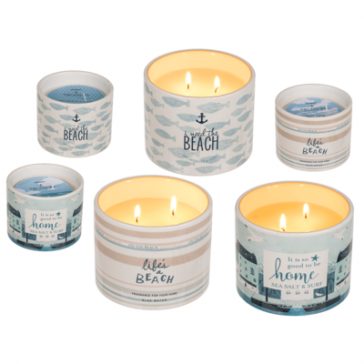 Blue scented candle (Sea water