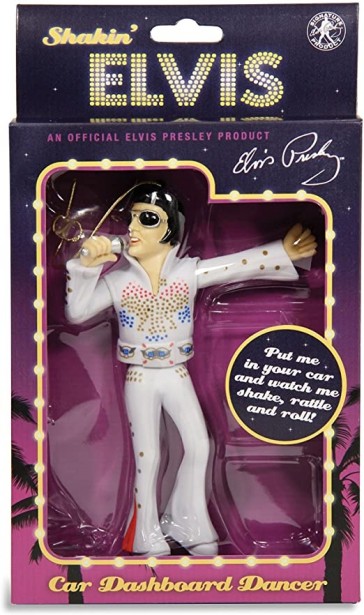 Figúrka Elvisa Presley tancujúca na palubnej doske