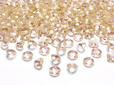 Diamond confetti, gold, 12mm, 1pack