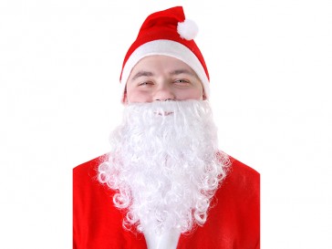 Santa's beard, white, 1piece