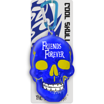 Kľúčenka lebka Friends Forever modrá