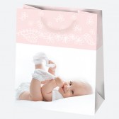 Darčeková taška bábätko, 6 druhov, 19x23x10,5 cm