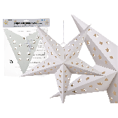 Vianočná papierová hviezda s vyrezanými hviezdičkami 60 cm