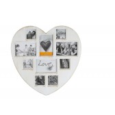 Vintage fotorámik srdce, 47x46cm