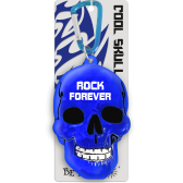 Kľúčenka lebka Rock 4 ever modrá