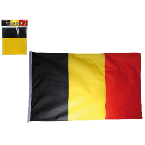 Belgium flag with metal rings