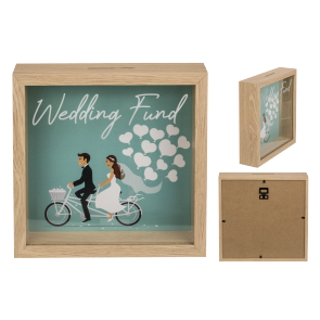 Wooden saving box