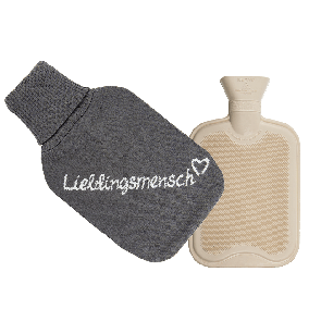 Ivory coloured hot water bottle