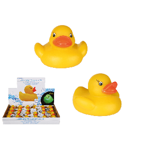 Yellow bathing duck with colour changing LED