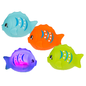 Plastic sea animals with colourchanging LED