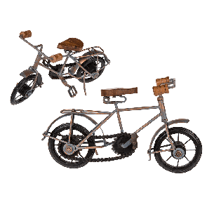Wood/metal deco bicycle 