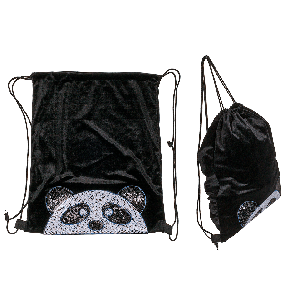 Black velvet fashion bag