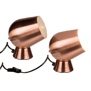 Silver metal table lamp III