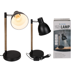 Black coloured metal table lamp V