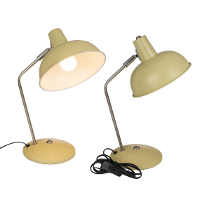 Cream coloured  metal desk lamp I