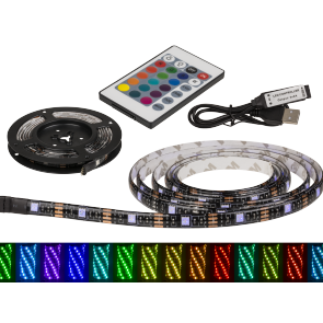 Light strip with colour changing LED
