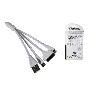 USB data cable with 3 different connectors