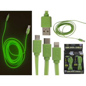 Green USB data cable