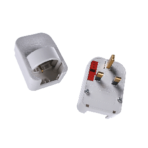 Adapter for schuko plug from GS to BS