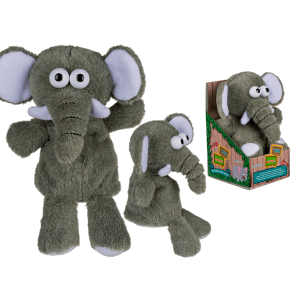 Plush elephant with record & repeat function (incl. batteries) ca. 18 cm