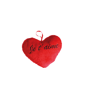 Red plush heart