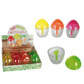 Plastic egg beater
