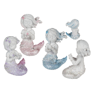 Polyresin Mermaid with Glitter