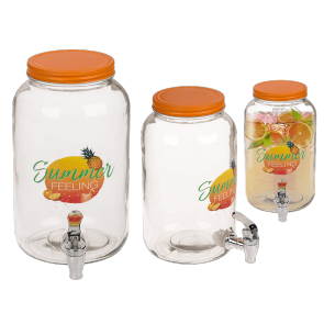 Glass drink dispenser