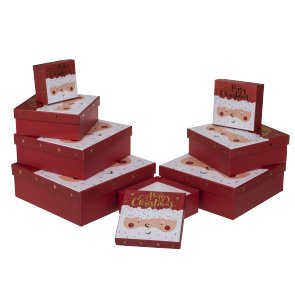 Red/white gift boxes