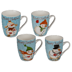 New Bone China mug with christmas decoration