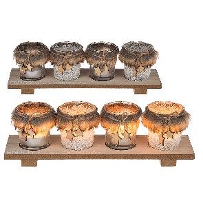 Wooden tealight holder