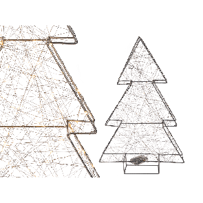 Kovový vianočný stromček s 80 LED svetlami