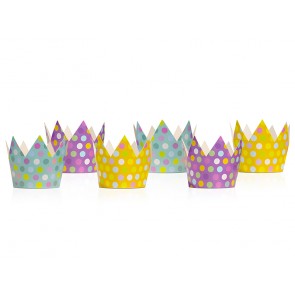 Party crowns, mix, 10cm, 1pack