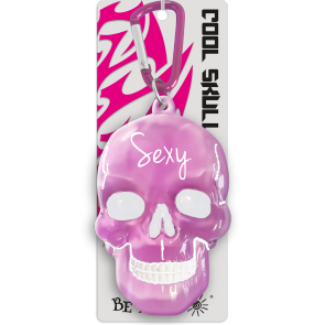 Kľúčenka lebka Sexy ružová