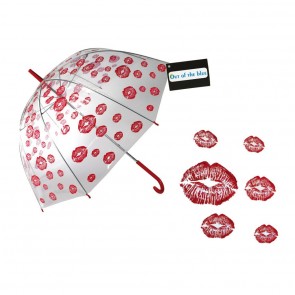 Transparentný dáždnik pery
