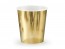 Zlaté papierové poháre 180ml, 6 ks