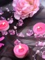 Dekoračné diamantíky ružové 25 x 21 mm, 50 ks